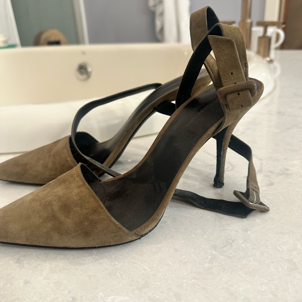 Elegant Brown/olive  Women's Heels